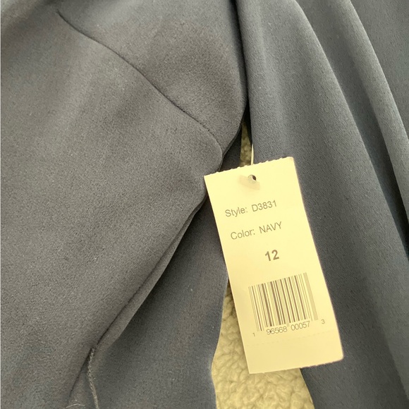 Alexia Admor New York Arya Arya Button Front Navy Blue Wrap Dress Size 12 NWT - Picture 2 of 9